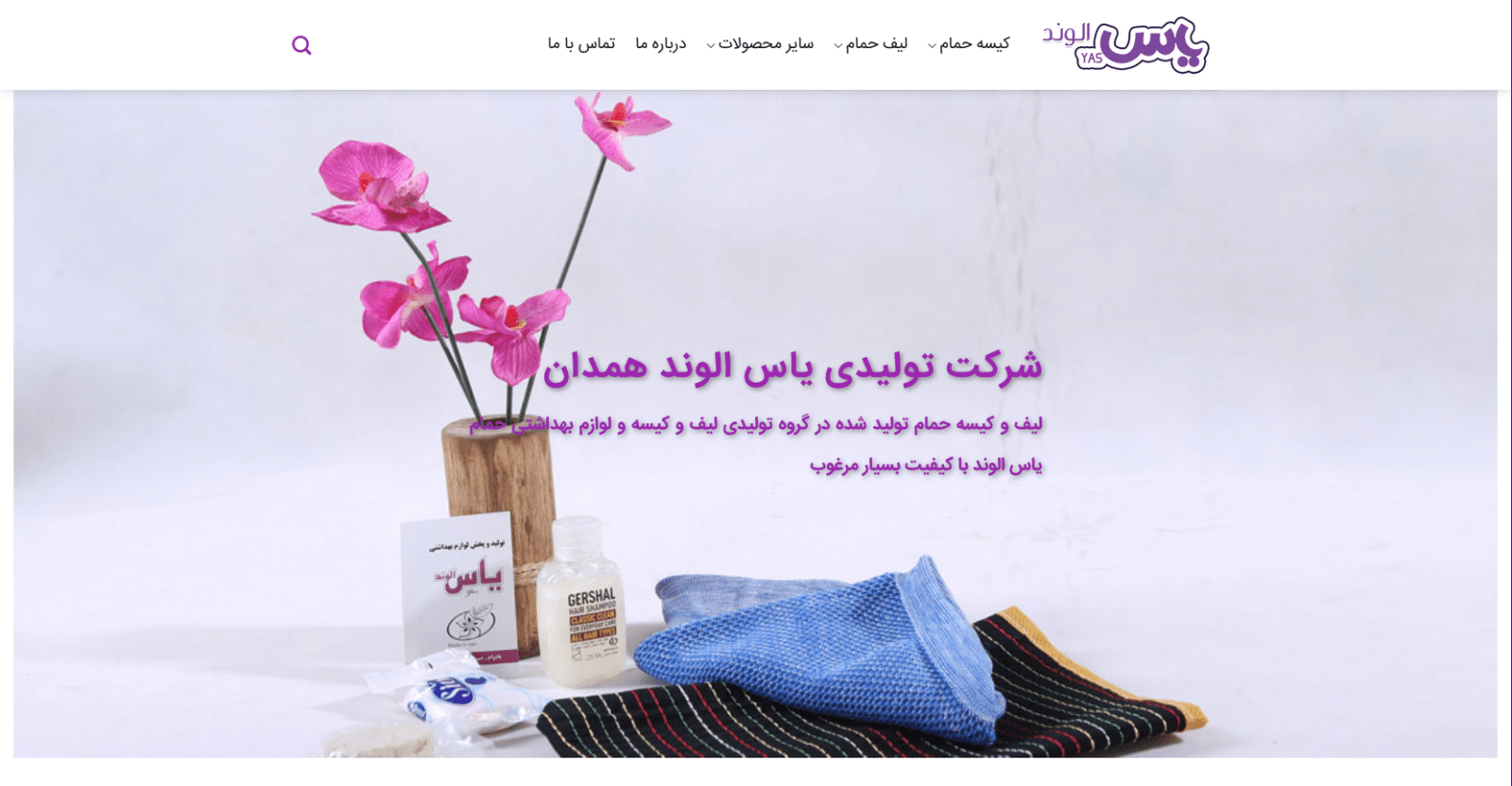 طراحی سایت شرکت یاس الوند
